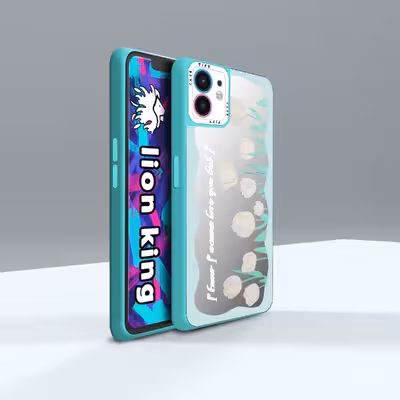   کاور لاین کینگ مدل آینه ایی لاله سبز مناسب برای گوشی موبایل اپل IPhone 12 pro