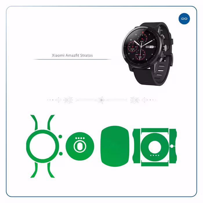 برچسب ماهوت طرح Matte Green مناسب برای ساعت هوشمند شیایومی Amazfit Stratos