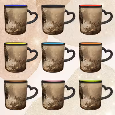 ماگ حرارتی مدل دسته قلبی طرح بازی کال آف دیوتی call of duty کد 64