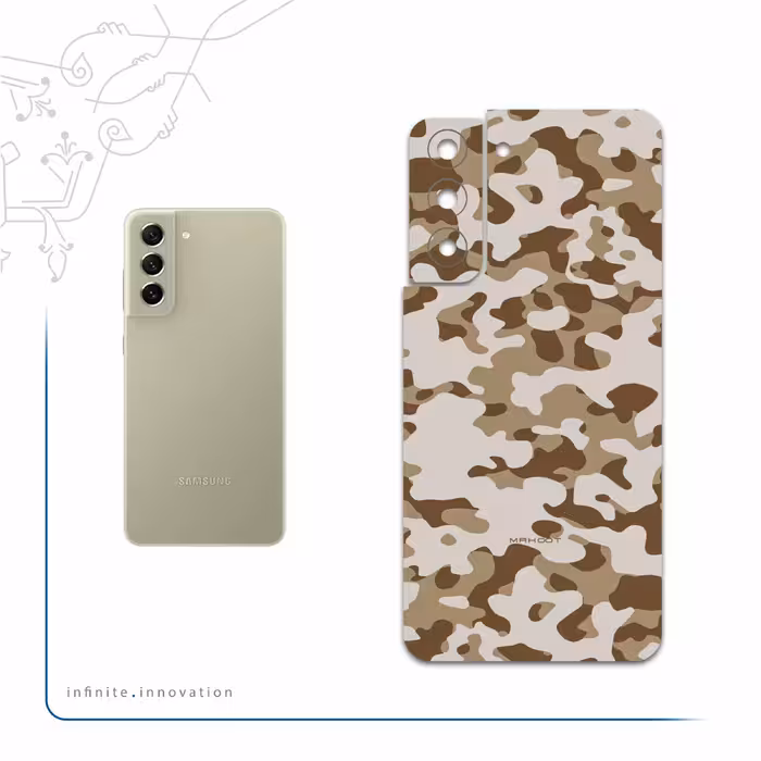 برچسب پوششی ماهوت مدل Army-Desert مناسب برای گوشی موبایل سامسونگ Galaxy S21 FE 5G