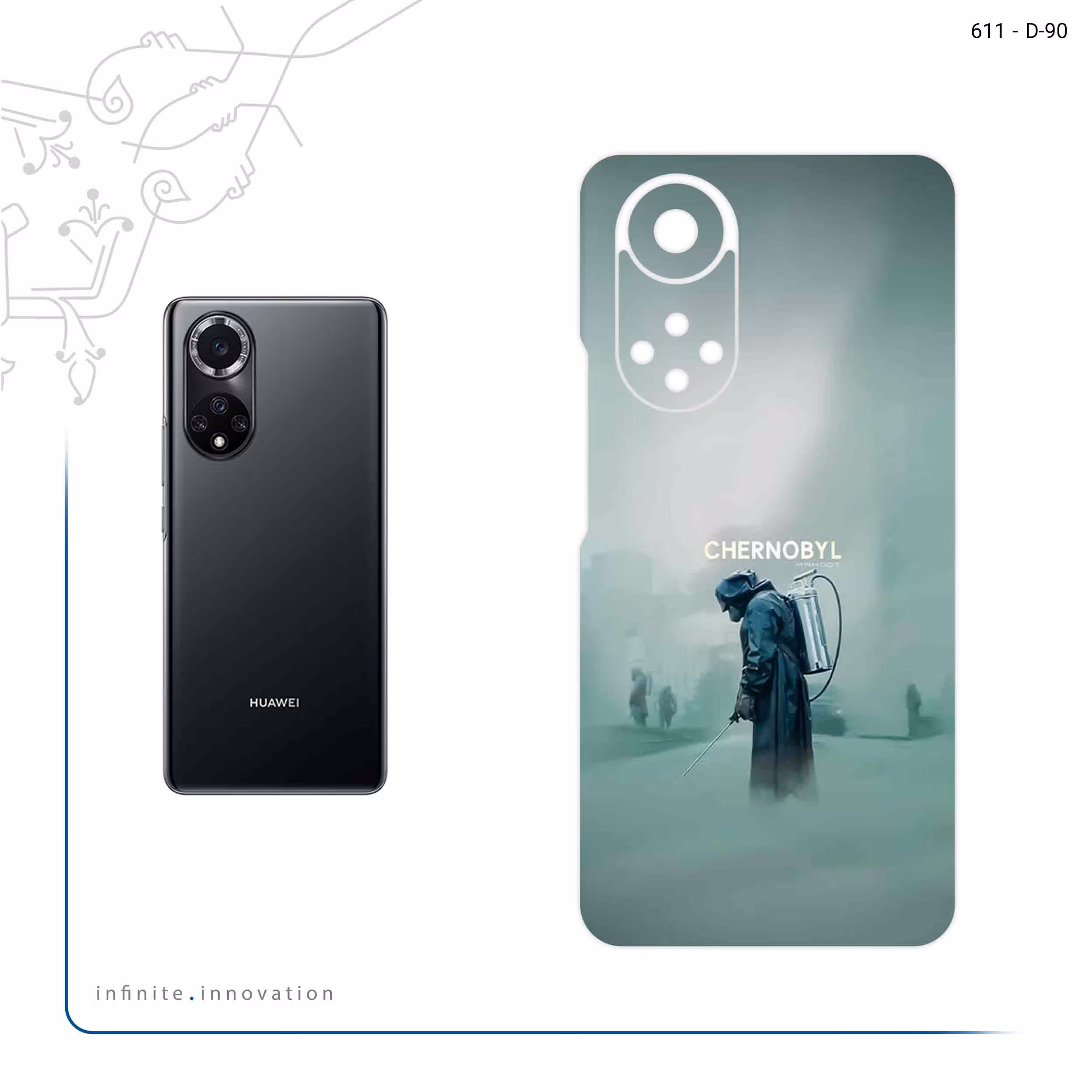 برچسب پوششی ماهوت مدل Chernobyl مناسب برای گوشی موبایل هوآوی Nova 9