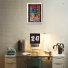 تابلو مدل دکوراتیو انگیزشی workhardکدN263