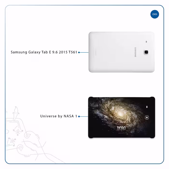 برچسب پوششی ماهوت مدل Universe-by-NASA-1 مناسب برای تبلت سامسونگ Galaxy Tab E 9.6 2015 T561