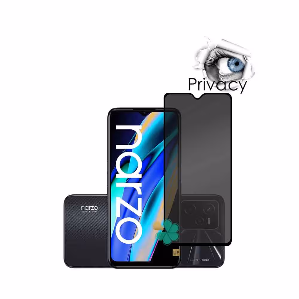 گلس محافظ صفحه گوشی پرایوسی مناسب Realme Narzo 50A