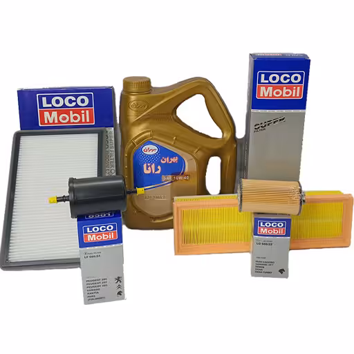 خرید پکیج تعویض روغن دنا EF7 بهران با صافی بنزین (استاندارد) | اتوموبی