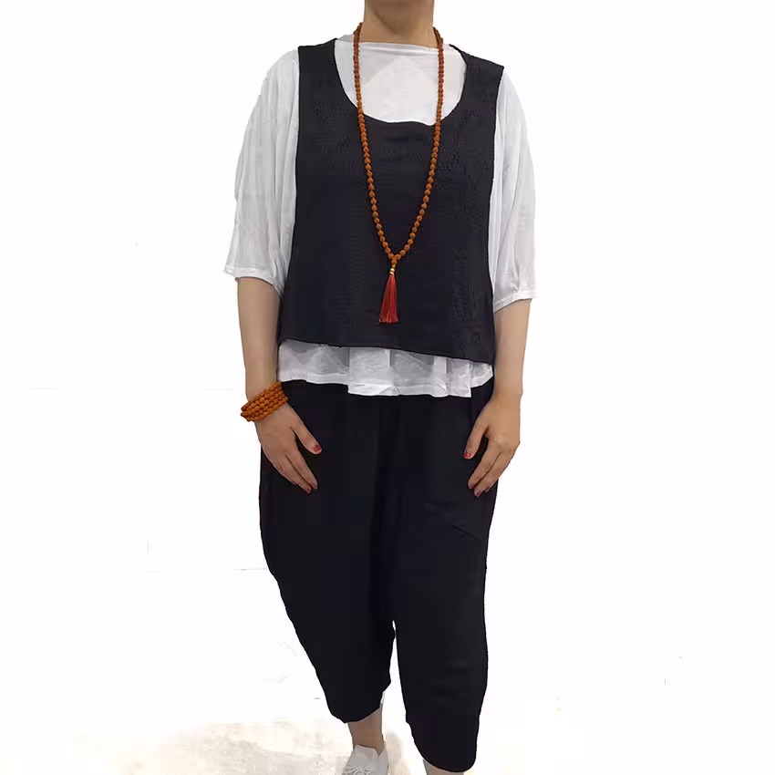 ست 3 تیکه تبتی مشکی کد 230030