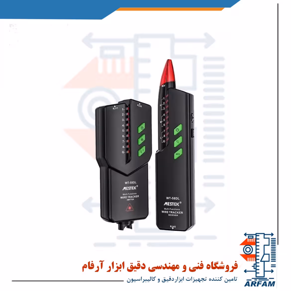 تستر کابل شبکه و ردیاب ولتاژ مستک مدل WT-58D