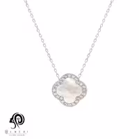 گردنبند نقره زنانه ونکلیف مدل KEC C28