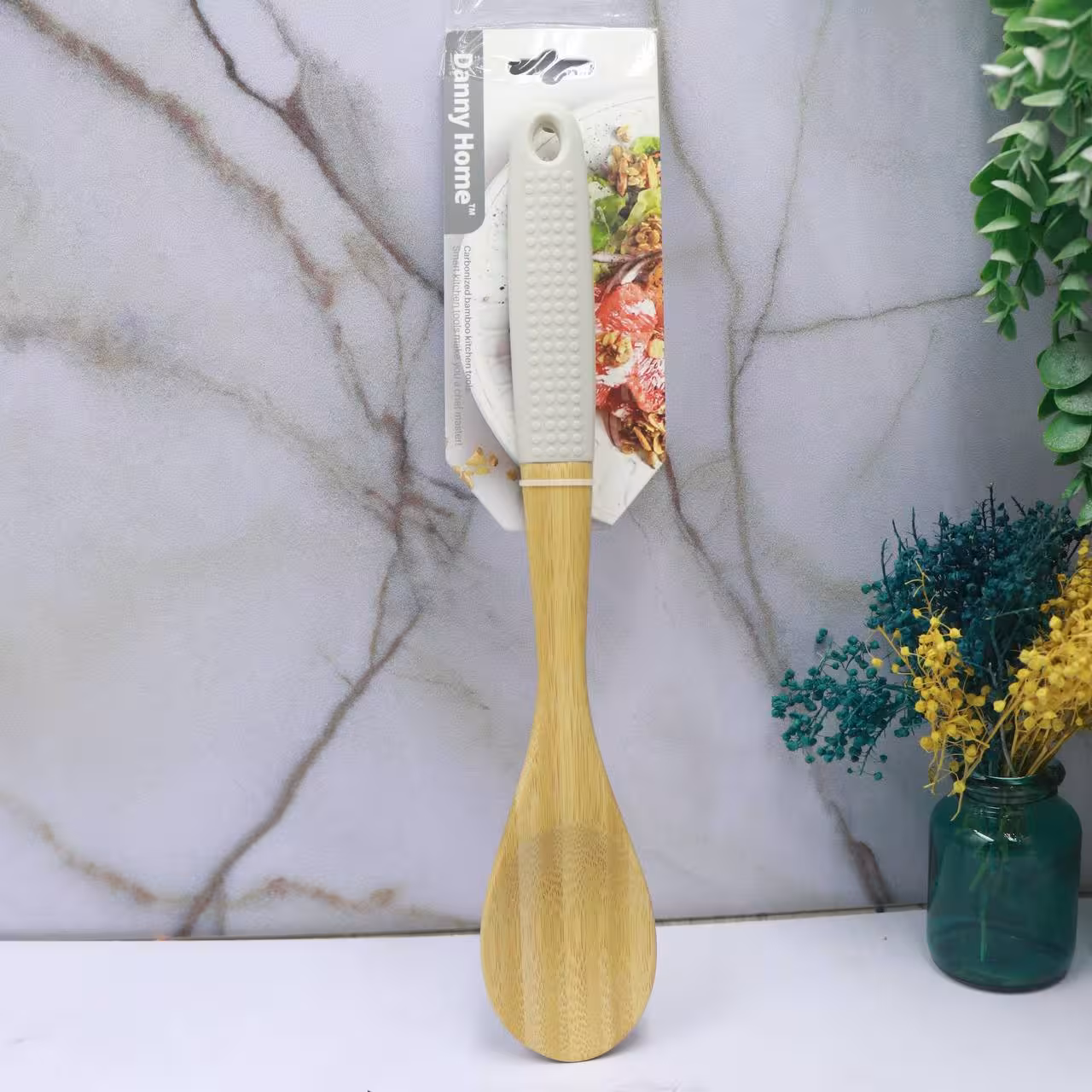 قاشق سیلیکون چوب دنی هومDH2583-STONE WHITE