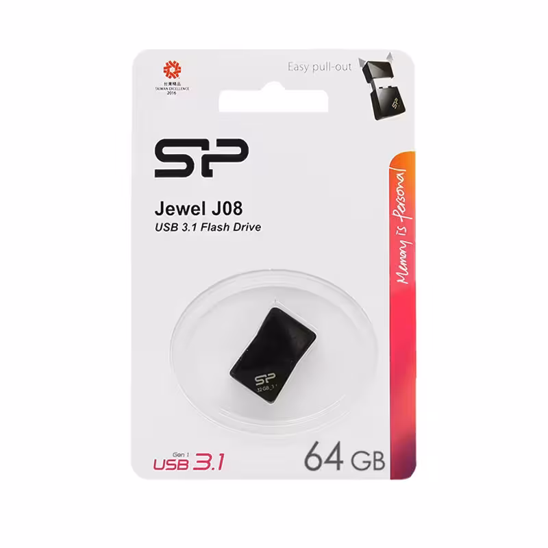 فلش مموری سیلیکون پاور مدل J08 ظرفیت 64 گیگابایت