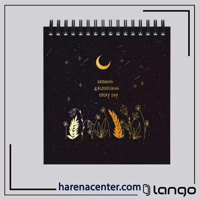 دفتر کاغذ مشکی کوچک کد 5 برند لانگو
