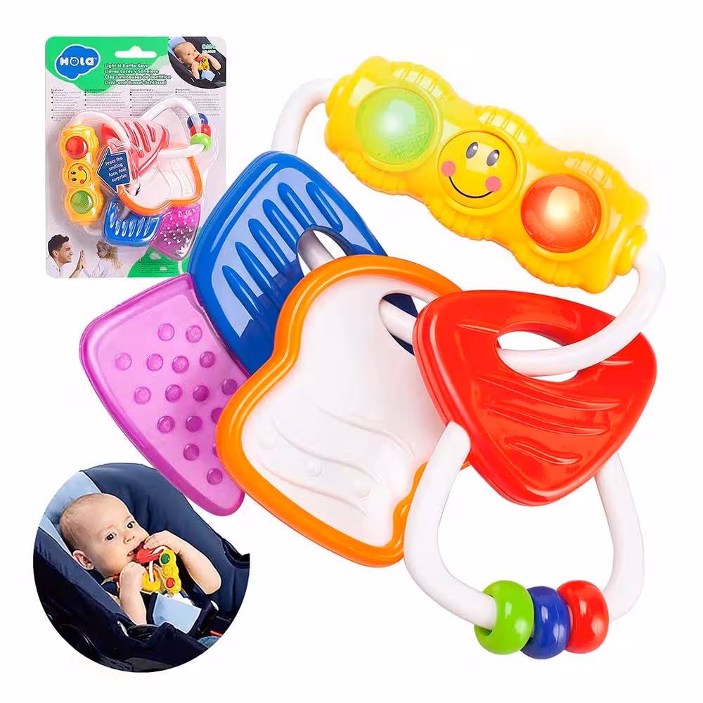 جغجغه دسته کلید هولا تویز 8996