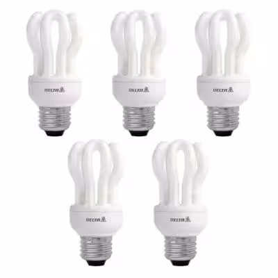 لامپ کم مصرف 11 وات دلتا مدل لوتوس پایه E27 بسته 5 عددی