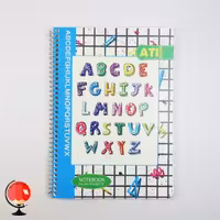 دفتر زبان 50 برگ سیمی طرح انگلیسی آتی