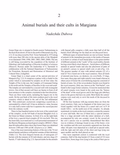 خرید و دانلود نسخه کامل کتاب Animal burials and their cults in Margiana