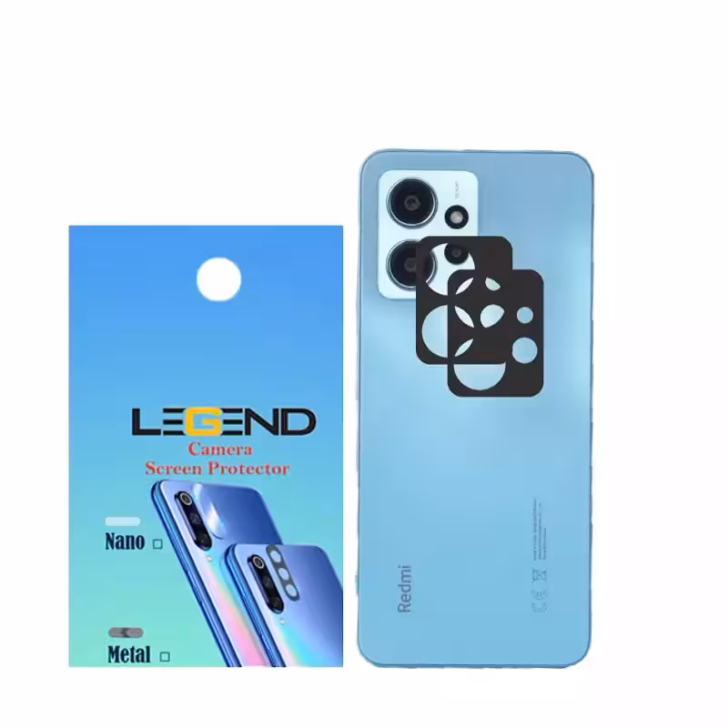 محافظ لنز دوربین لجند مدل قابدار مناسب برای موبایل شیائومی Note 12 بسته 2 عددی