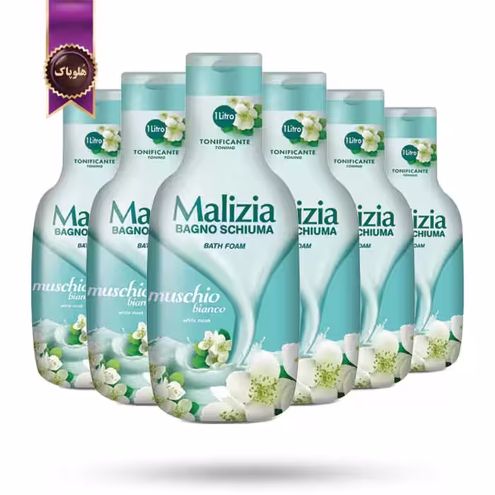6 عدد شامپو بدن مالیزیا Malizia مدل مشک سفید white moss حجم 1000 میلی لیتر   (اورجینال)
