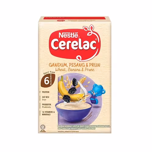 سرلاک گندم، موز و آلو نستله NESTLE وزن 250 گرم
