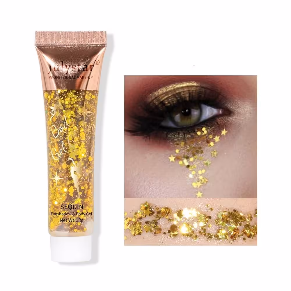 گلیتر ژله ای جادویی  کایلی رنگ طلایی