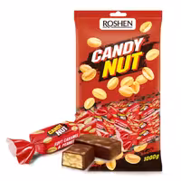 شکلات پذیرایی کندی نات قرمز با مغز بادام زمینی و کارامل (1کیلو) candy nut