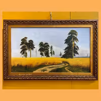 تابلو منظره با تکنیک رنکگ روغن