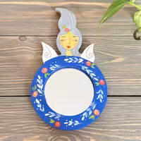 آینه دستی نازگل طرح چهار