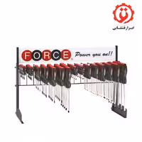سری پیچ گوشتی تخت و چهارسو همراه با استند 75 عددی فورس مدل 2751