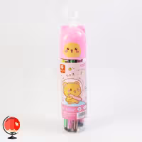 ماژیک رنگ آمیزی 12 رنگ خرسی صورتی