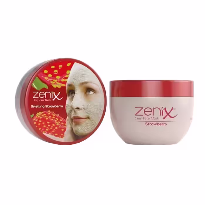 مشخصات، خرید و قیمت ماسک شاداب کننده خاک رس و توت فرنگی زنیکس Zenix حجم 350 میل ⭐️ ویان مارکت