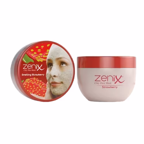 مشخصات، خرید و قیمت ماسک شاداب کننده خاک رس و توت فرنگی زنیکس Zenix حجم 350 میل ⭐️ ویان مارکت
