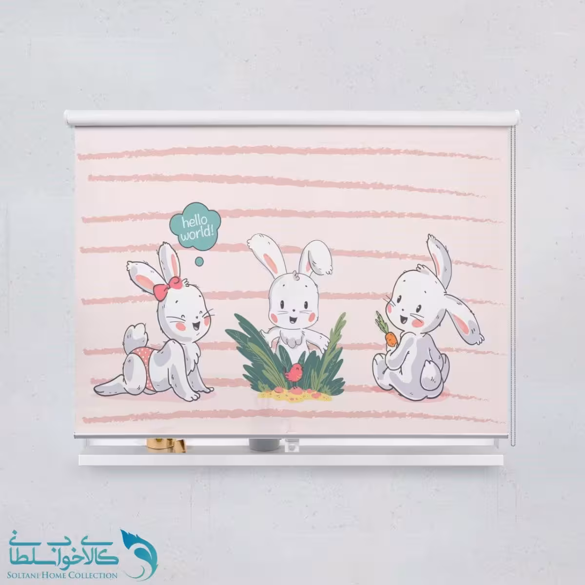 پرده شید اتاق کودک طرح خرگوش ناناز کد A3770