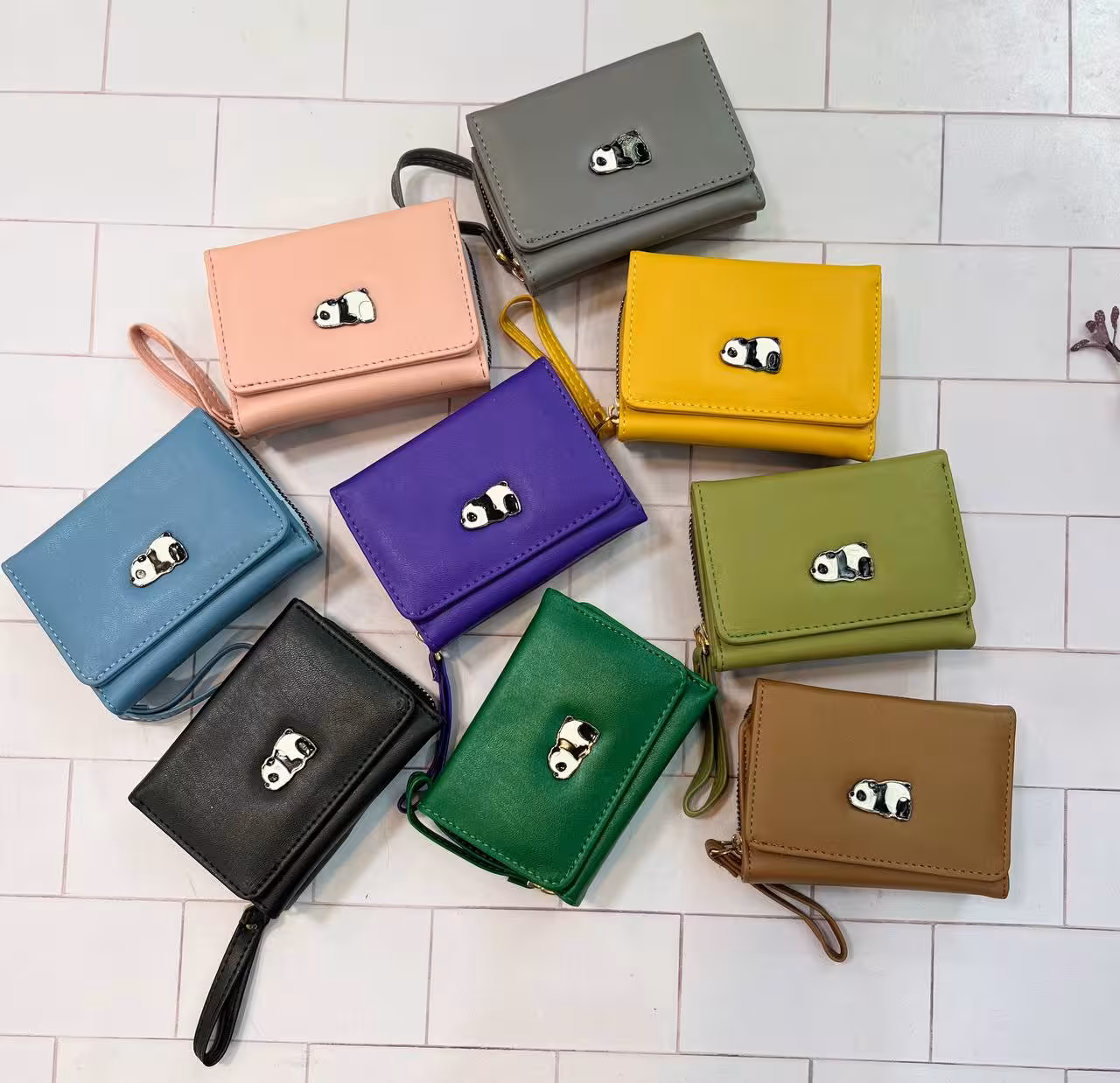 کیف پول دخترانه پشت آکاردئونی خرسی