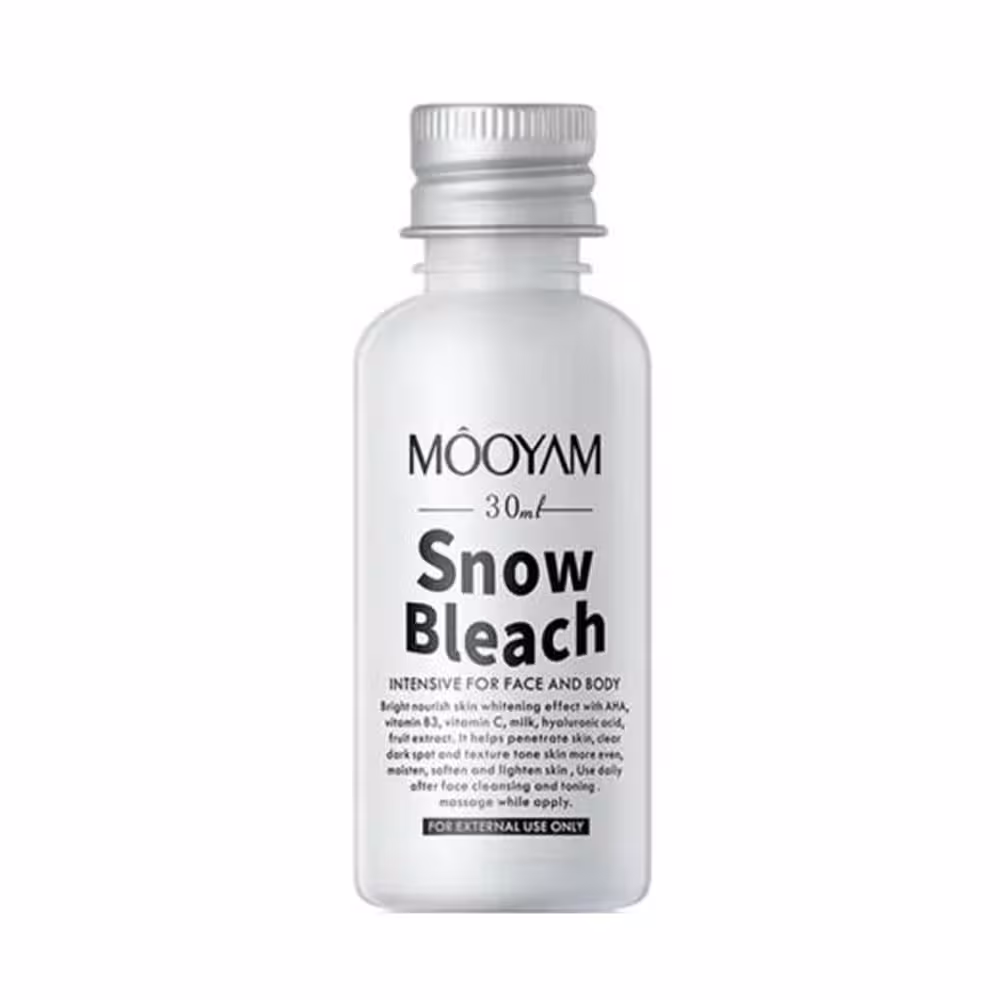 کرم سفید کننده نواحی حساس بدن مویام 30 میل Mooyam مدل Snow Bleach