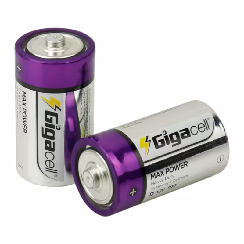 باتری دوتایی بزرگ Gigacell Max Power R20 1.5V D