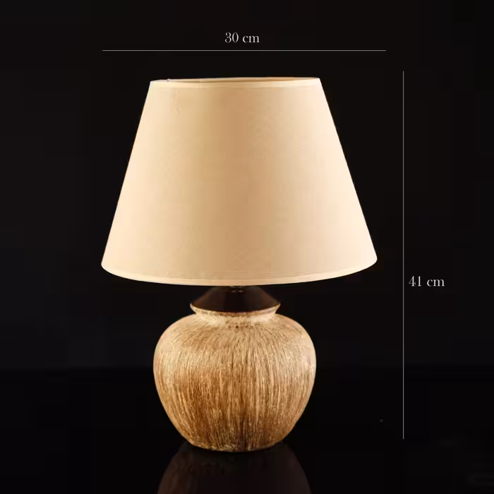 آباژور رومیزی کرم آسا