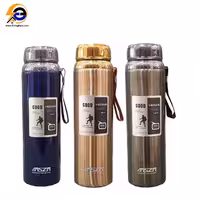 فلاسک کوهنوردی دماسنج دار 800 میلی لیتر amszm