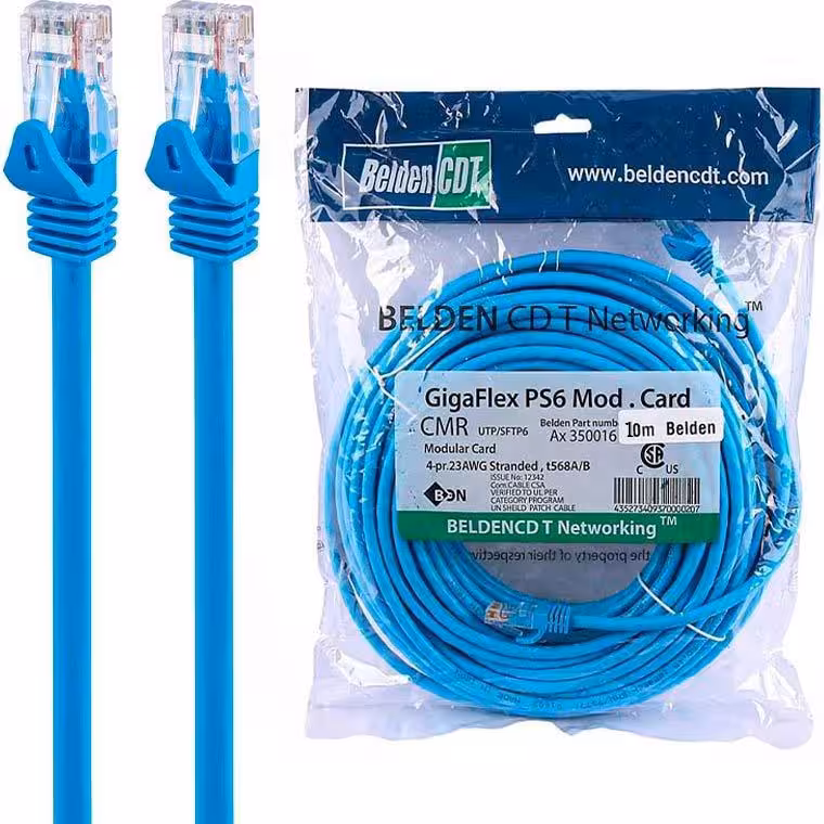 کابل شبکه بلدن مدل Cat6 UTP طول 10 متر