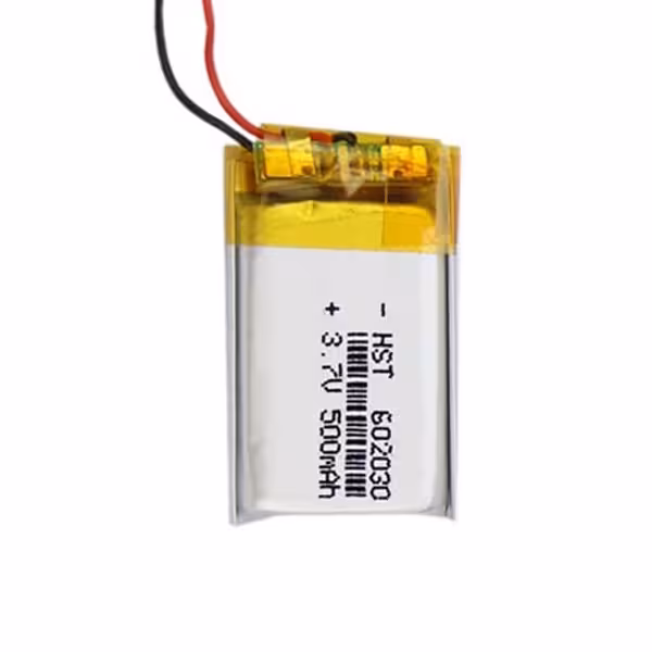 باتری لیتیوم پلیمر ظرفیت 500mAh سایز 6*20*30 میلی آمپر