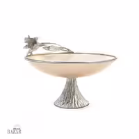 ظرف پذیرایی شیشه ای صدفی مدل لیلیوم کد 3230457