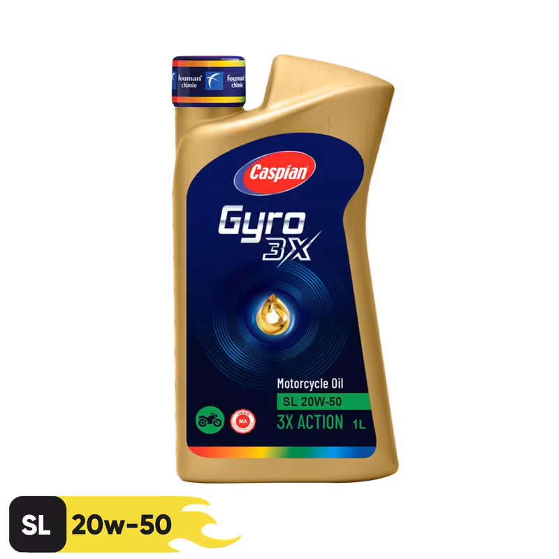 روغن موتورسیکلت کاسپین مدل SL-20W-50 حجم 1 لیتر | کالا مکس