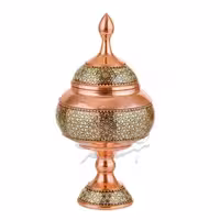 شکلات خوری متوسط مس و خاتم طرحدار