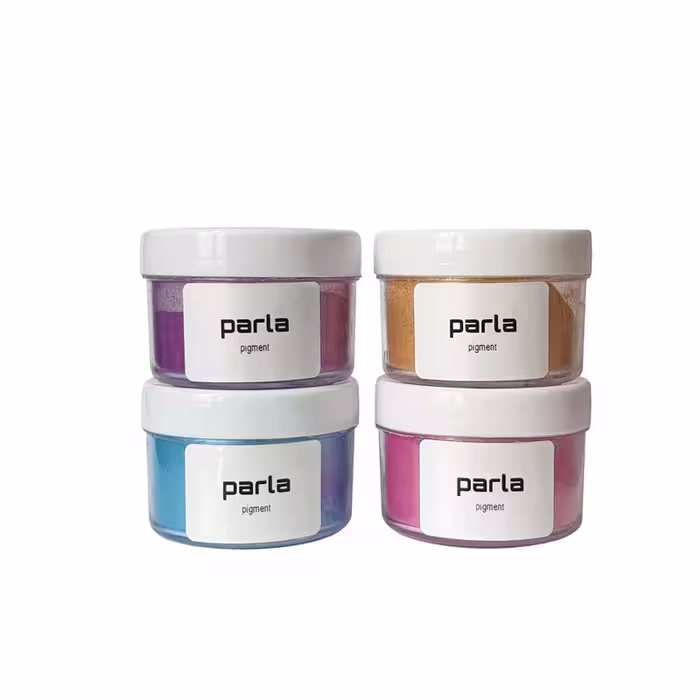 پودر رنگ رزین اپوکسی پارلا مدل mica pearl وزن 85 گرم بسته 4 عددی