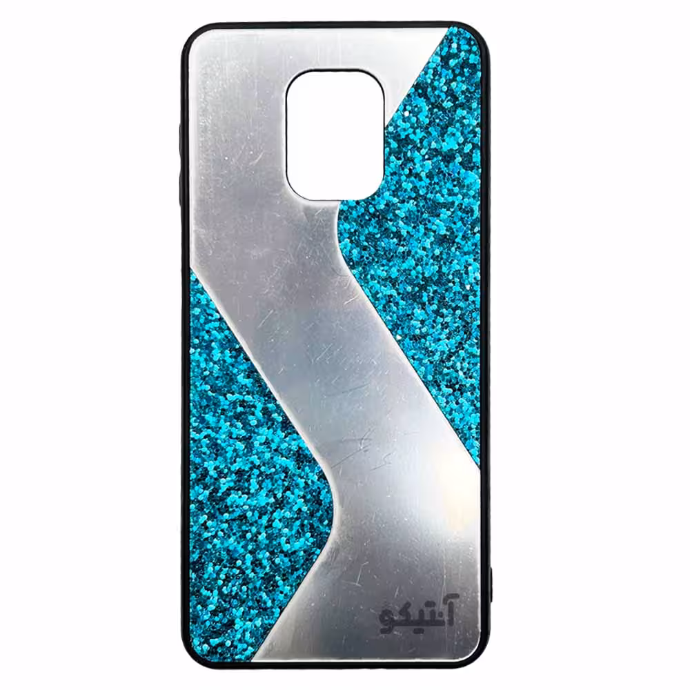 قاب اکليلی آينه ای مناسب برای Xiaomi Note9s-فیروزه ای