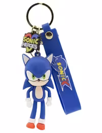 جاکلیدی سیلیکونی فانتزی طرح سونیک هیروز آبی تیره