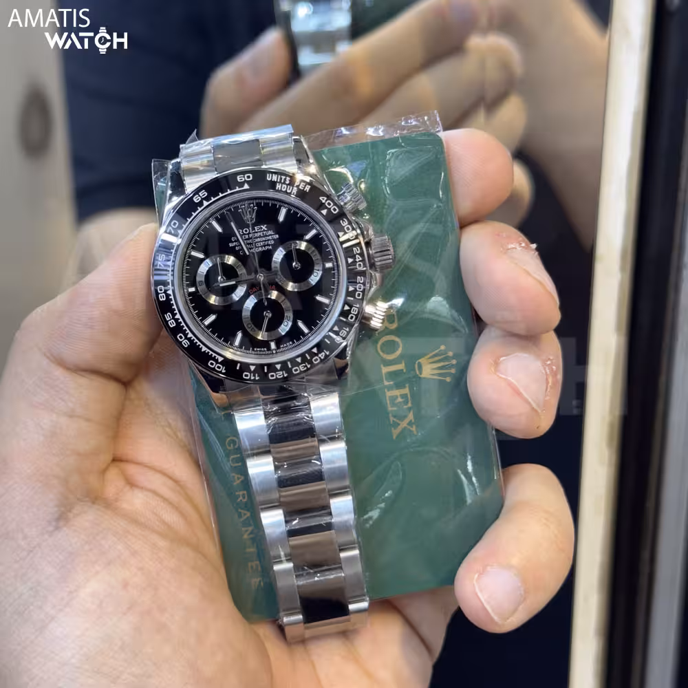 ساعت مچی مردانه رولکس کیفیت مستر کلین Rolex Cosmograph Daytona Oystersteel