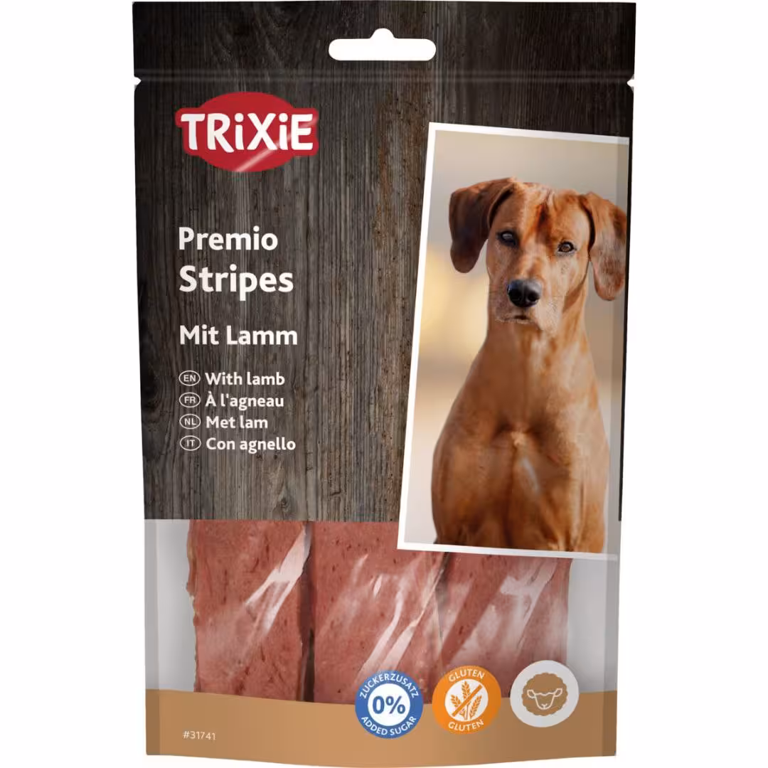 تشویقی سگ طعم گوشت بره مدل Stripes برند تریکسی