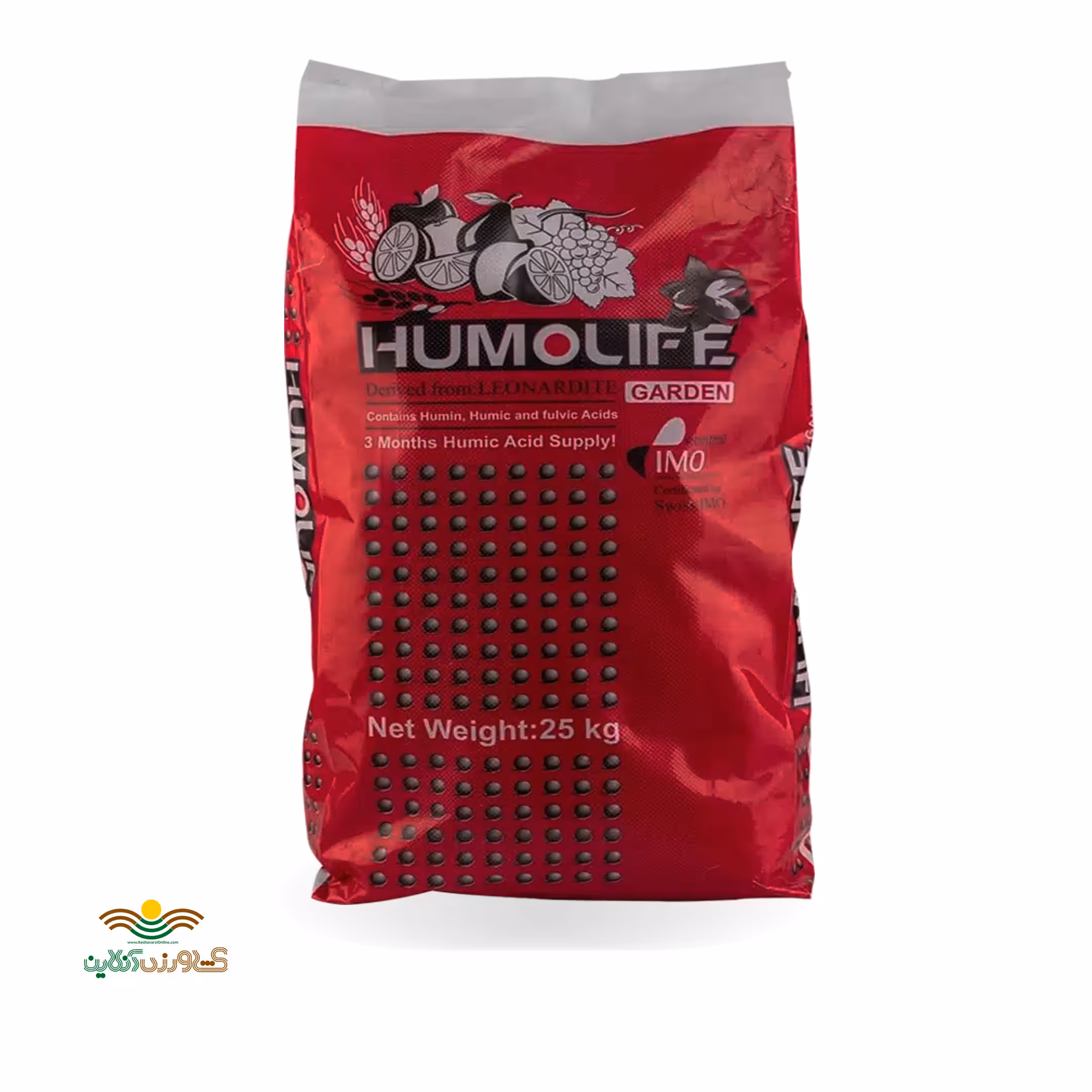 کود ارگانیک هیومیک گرانول گاردن هیومولایف 25 کیلویی بهاران