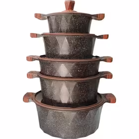 سرویس قابلمه زیو مدل دیاموند 10 تیکه گرانیت سنگی zio z-7110