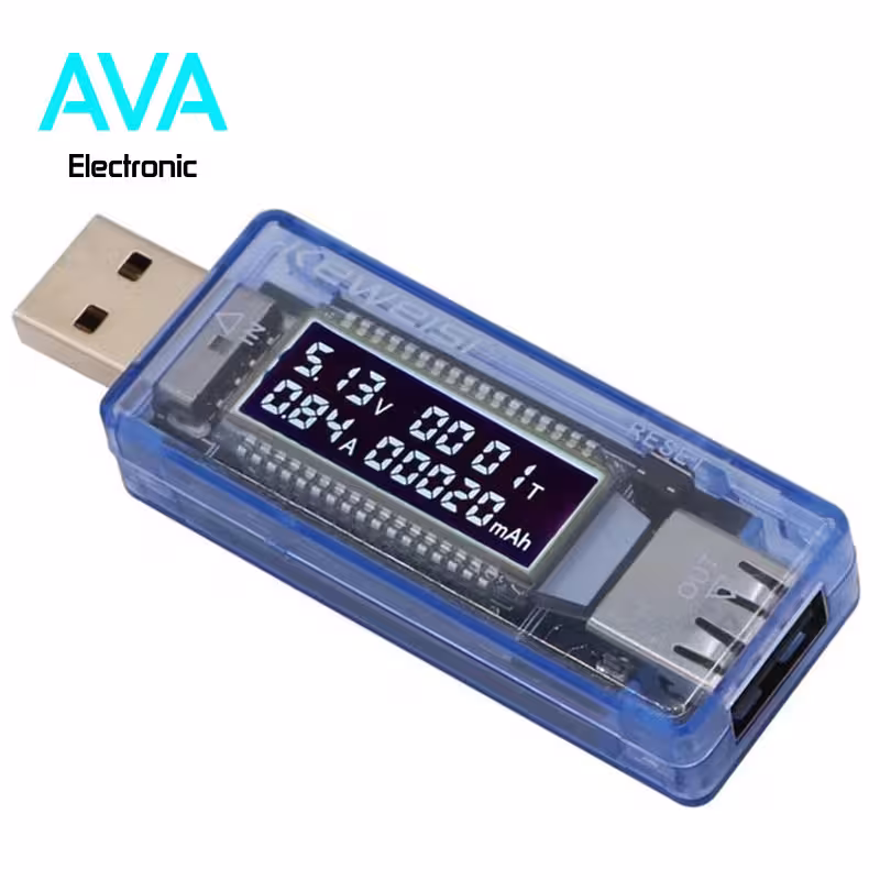 ماژول مانیتورینگ ولتاژ و جریان USB Tester