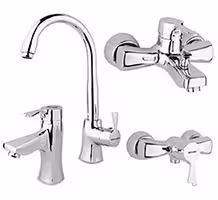 شیر راسان مدل پاپیون کروم